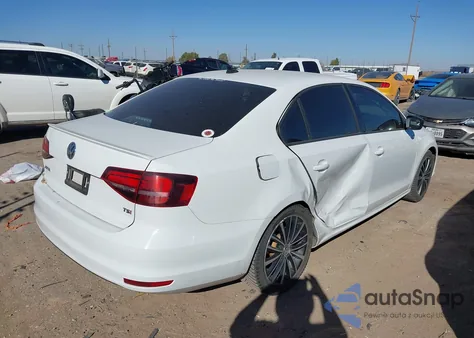 2016 Volkswagen Jetta 1.8T Sport из США, поврежденный, VIN 3VWD17AJ7GM283306